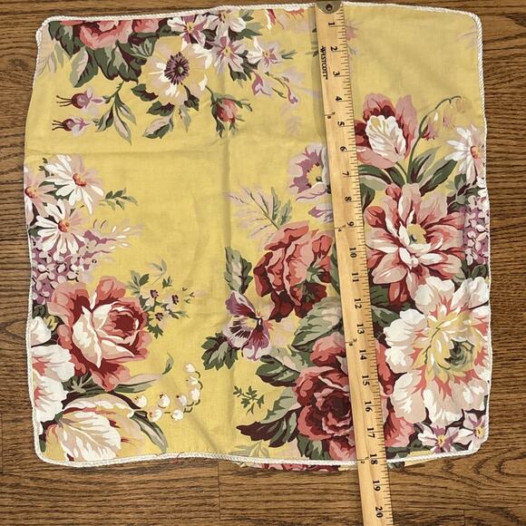 Custom PAIR Ralph Lauren Decorative PILLOWS Cases Flowers Sophie Brooke Vintage - Picture 7 of 10